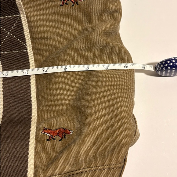 Vintage L.L. Bean Large Fox Embroidered Boat and Tote Bag – Rare - Picture 11 of 11
